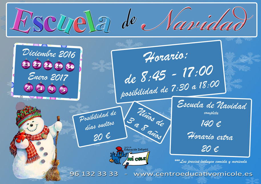 Escuela de Navidad